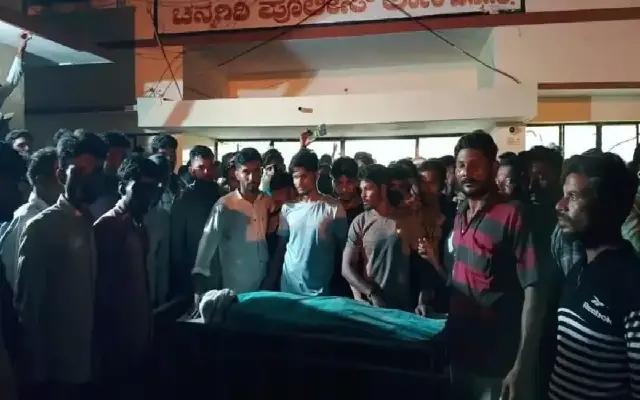 Violent Unrest Erupts in Channagiri Over Alleged Custodial Death - News Karnataka