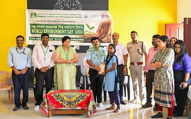 Mass Tree Plantation Drive Kick-Started by MRPL at Borugudde - News Karnataka