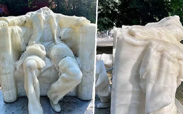 Heatwave Melts Lincoln Wax Statue at Historic Civil War Site in Washington - News Karnataka