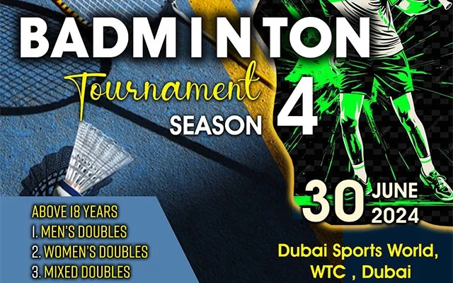 Badminton Tourney Season 4 by Konkan Yuva in Dubai Will Be on June 30 - News Karnataka