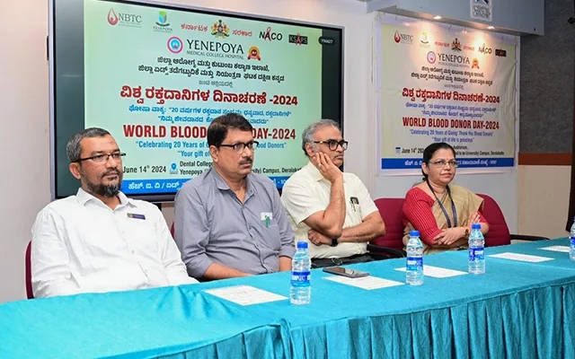 Yenepoya Medical College Hospital Celebrates World Blood Donor Day - News Karnataka