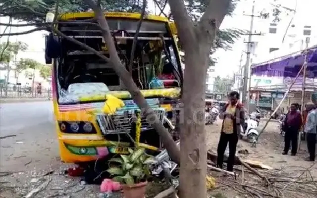 Major Road Accident Near Mukka Involving School Van and BMW - News Karnataka
