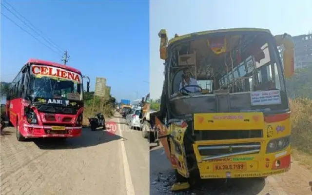 Minor Injuries in Bus Collision at Tumbe Turn, Bantwal - News Karnataka