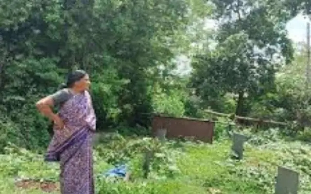 Mysuru Woman Defies Norms by Living and Working in a Cemetery - News Karnataka