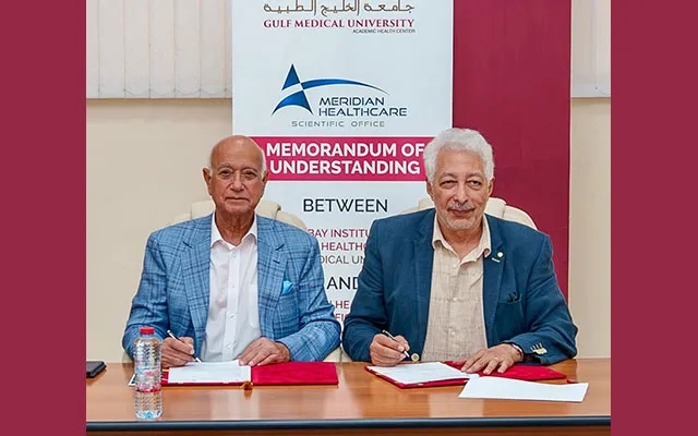 Gulf Medical University and Meridian Healthcare Sign Mou - News Karnataka