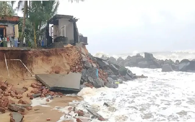 Severe Sea Erosion in Ullal: One House Washed Away, Three More at Risk - News Karnataka