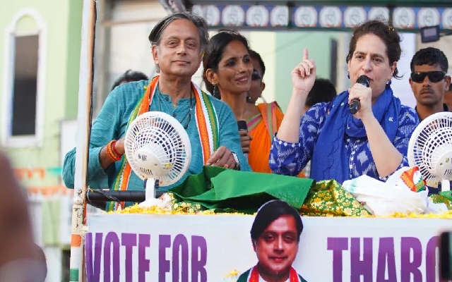 Priyanka Gandhi to Contest Wayanad Seat; Tharoor, Vadra Laud Decision - News Karnataka