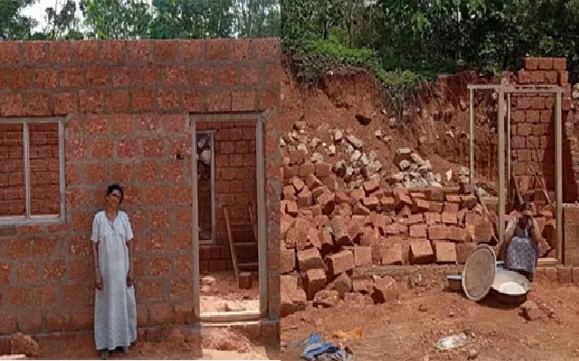 Under-Construction House Demolished, Leaving Family Homeless in Nekkiladi - News Karnataka