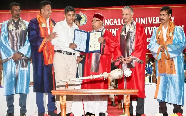 Visually-Impaired Student Adhish Uchil Tops Mangalore University BA Exams - News Karnataka