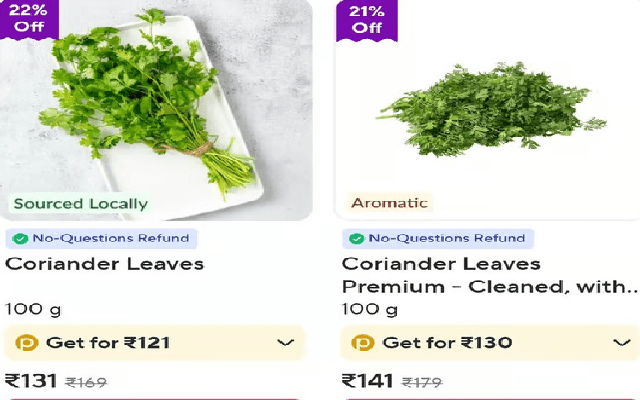 Zepto's Rs 140 dhaniya price in Gurgaon sparks social media outrage - News Karnataka
