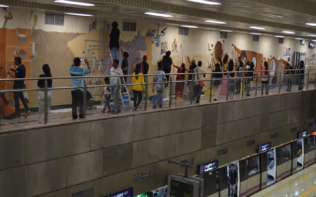 Art in Transit Transforms Bengaluru Metro Stations into Creative Hubs - News Karnataka