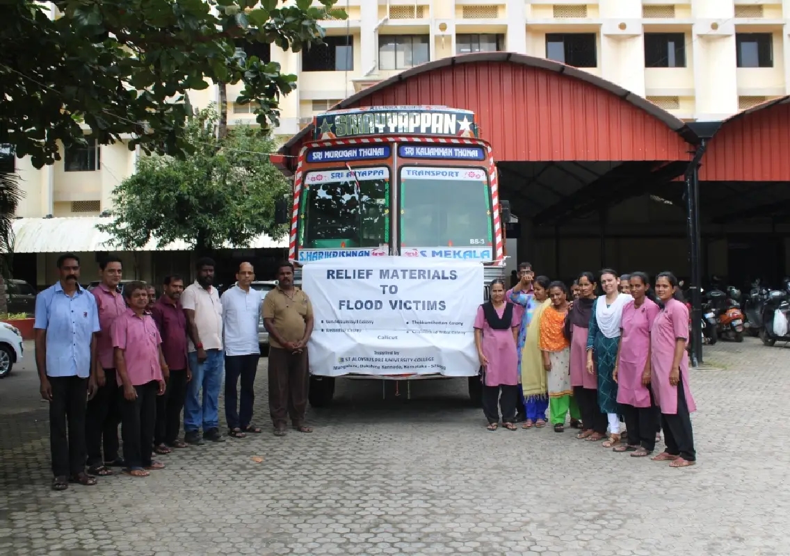 St Aloysius Pre-University College extends aid to Wayanad Landslide Victims - News Karnataka