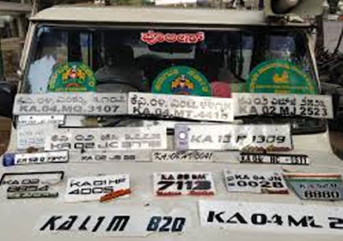 Karnataka Police Crack Down on Faulty Number Plates, 19,448 Cases Registered in 22 Days - News Karnataka
