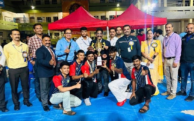 SJEC Men's Karate team Bags Overall Winner Trophy at VTU State Level Championship. - News Karnataka