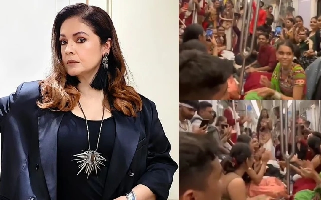 Pooja Bhatt Critiques Singing in Mumbai Metro During Navratri - News Karnataka