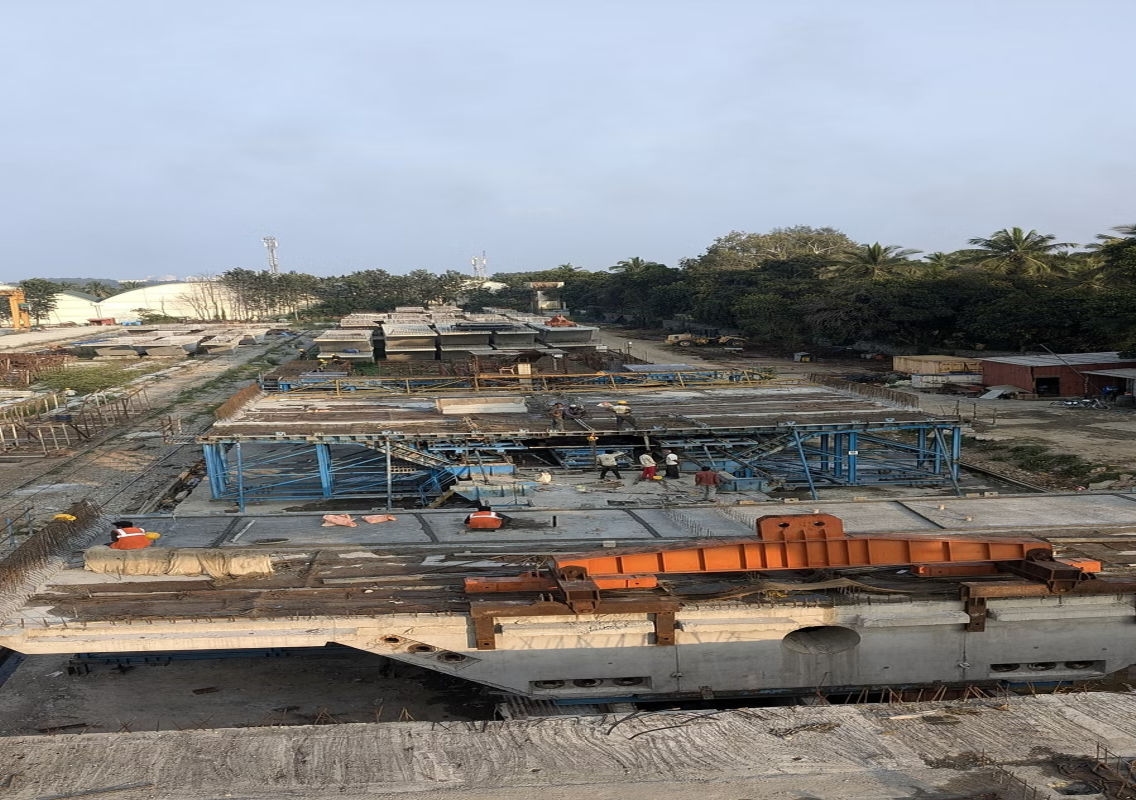 Crack in Ejipura Flyover Segment Halts Construction Amid Safety Concerns - News Karnataka