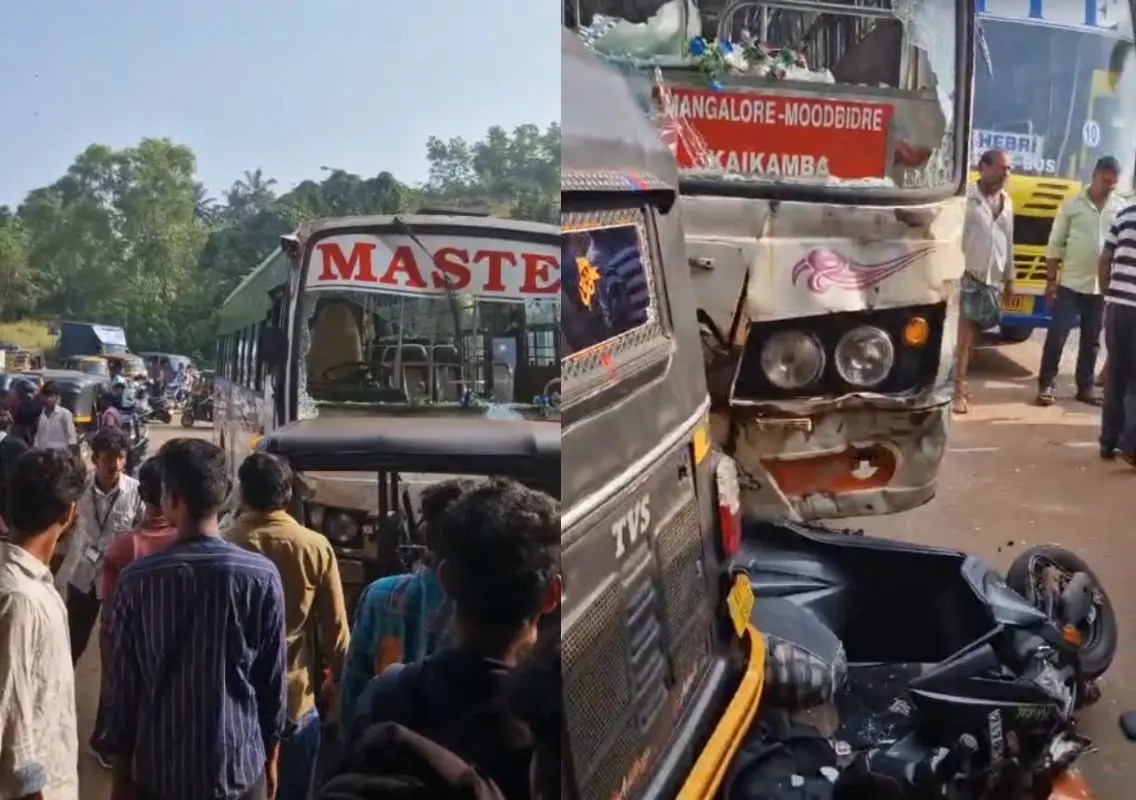 Mangaluru: ABVP Students Protest After Bus Accident Leaves 2 Injured - News Karnataka
