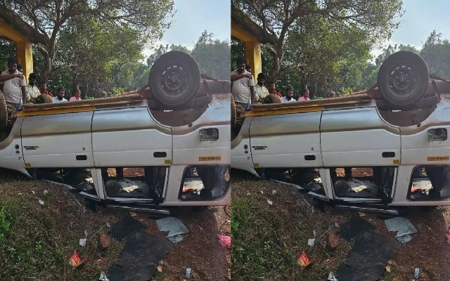 Car Overturns in Bantwal, Injuring 8 Students and Driver - News Karnataka