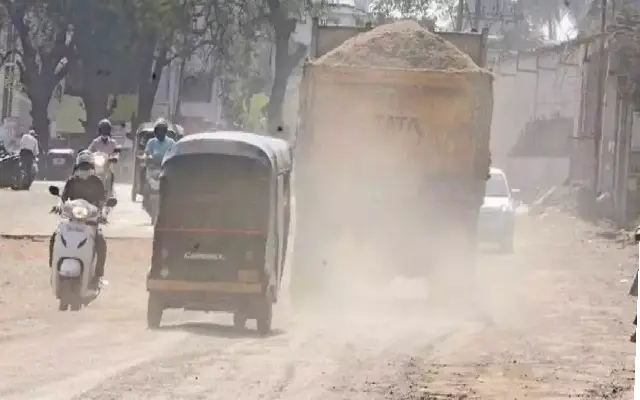 Dharwad grapples with dust menace as roadworks remain incomplete - News Karnataka
