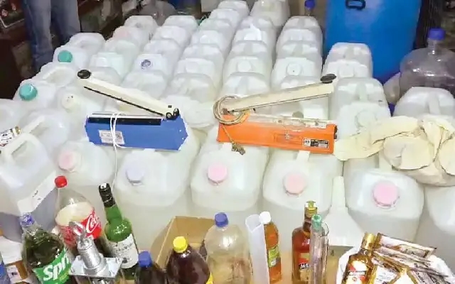 Fake Liquor Racket Busted in Mandya; Major Operation Uncovered - News Karnataka