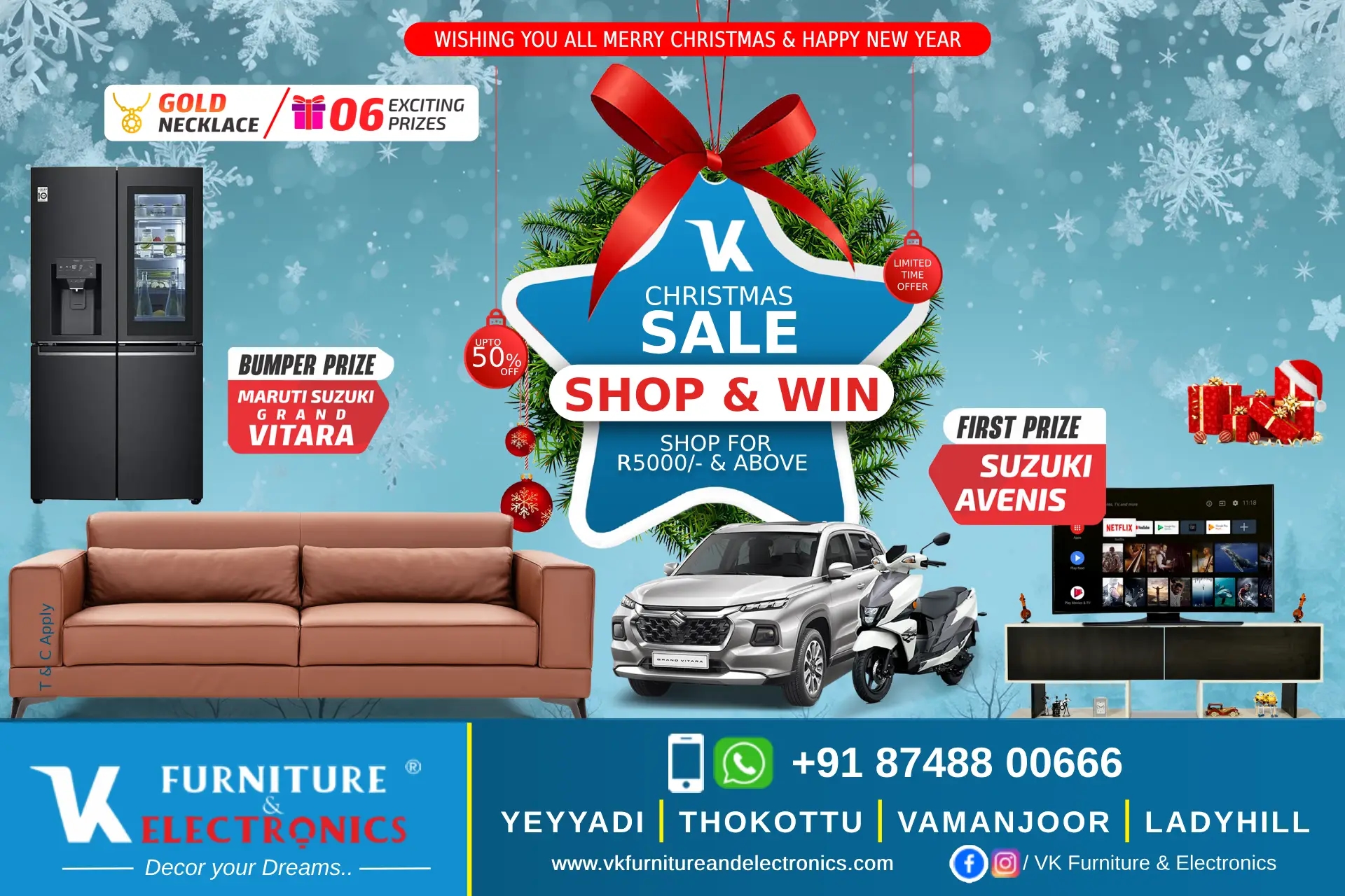 Celebrate the festive season with VK Furniture & Electronics! - News Karnataka