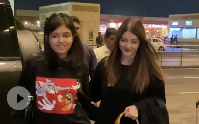 Aishwarya Rai and Aaradhya Bachchan head out of Mumbai for the holidays - News Karnataka