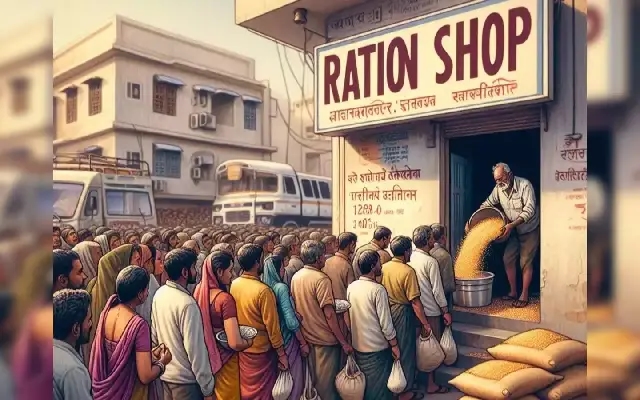 Massive rush at Bantwal office for ration card collection - News Karnataka