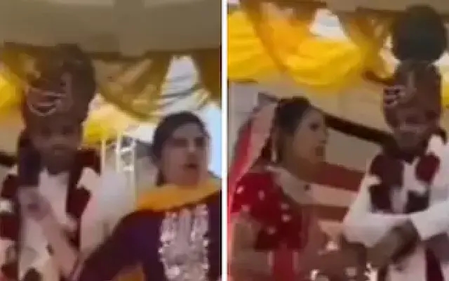 Groom's Girlfriend Crashes Wedding, Sparks Chaos in Viral Video - News Karnataka