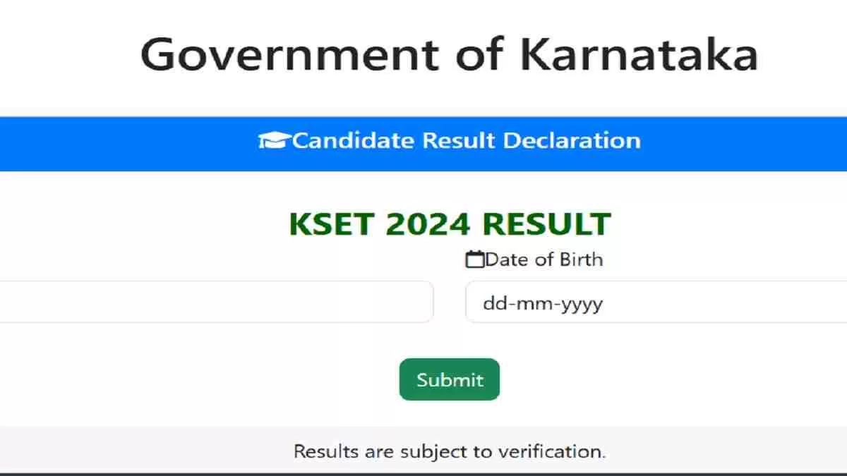 KSET 2024 Results Announced: Over 6,000 Candidates Qualify for State Eligibility Test - News Karnataka