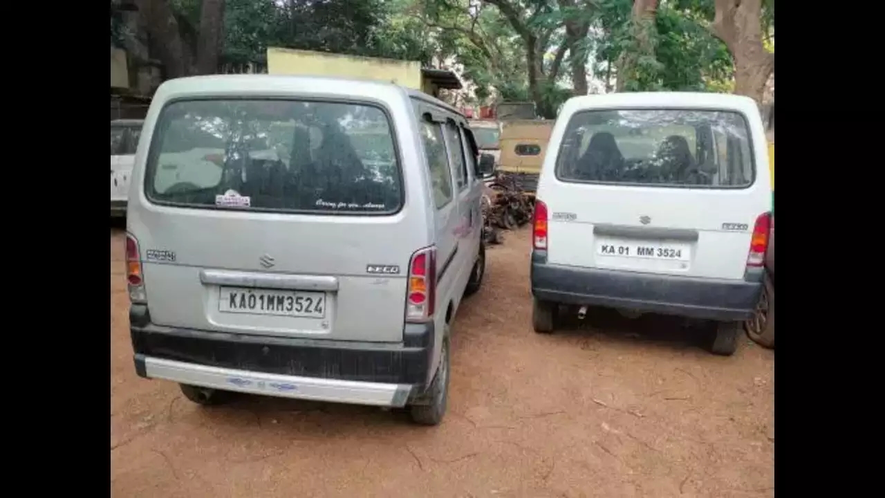 Bengaluru Police Uncover Two Minivans with Identical Licence Plates - News Karnataka