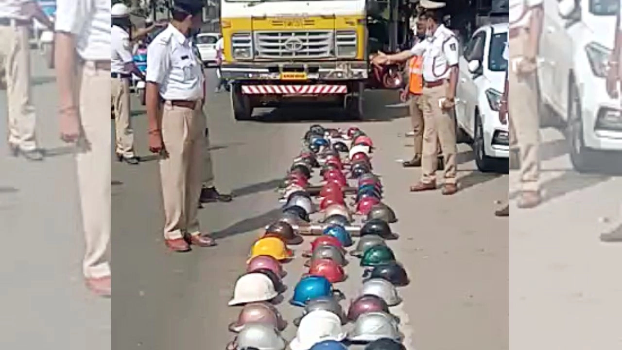Bengaluru police launches surprise helmet exchange initiative to boost road safety - News Karnataka