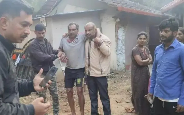 Farmer Escapes Wild Elephant Attack in Chikkamagaluru - News Karnataka