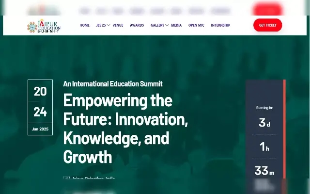 Jaipur Education Summit 2025: A Confluence of Learning, Culture, and Innovation - News Karnataka