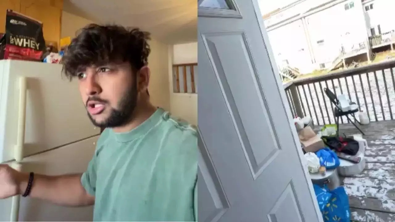 Gujarati jugaad: Man turns Canadian balcony into free fridge, internet reacts - News Karnataka