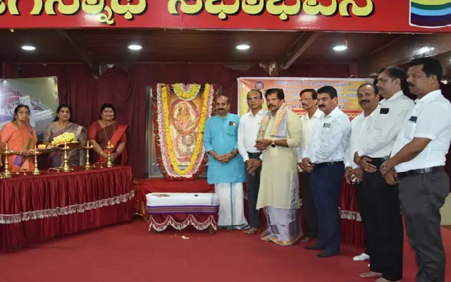 Navadurga Lekhana Yajna Held for Kapu Sri Hosa Marigudi Temple Renovation - News Karnataka