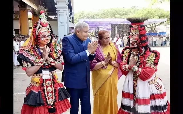 Vice President Dhankhar Inaugurates New Queue Complex at Dharmasthala - News Karnataka