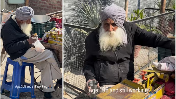 108-Year-Old Street Vendor from Punjab Stuns with Energy in Viral Video - News Karnataka