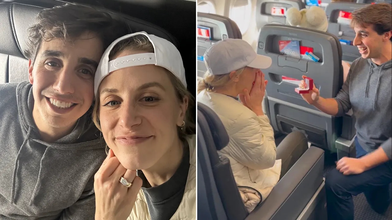 A heartfelt proposal in the skies: Pennsylvania CEO recreates movie scene - News Karnataka