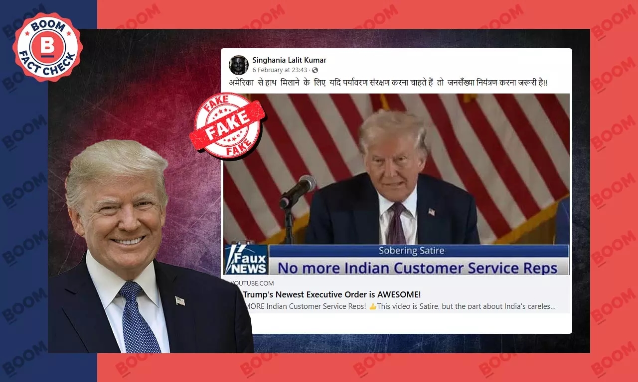 Viral Video of Trump Making Derogatory Remarks About Indians Is Fake - News Karnataka