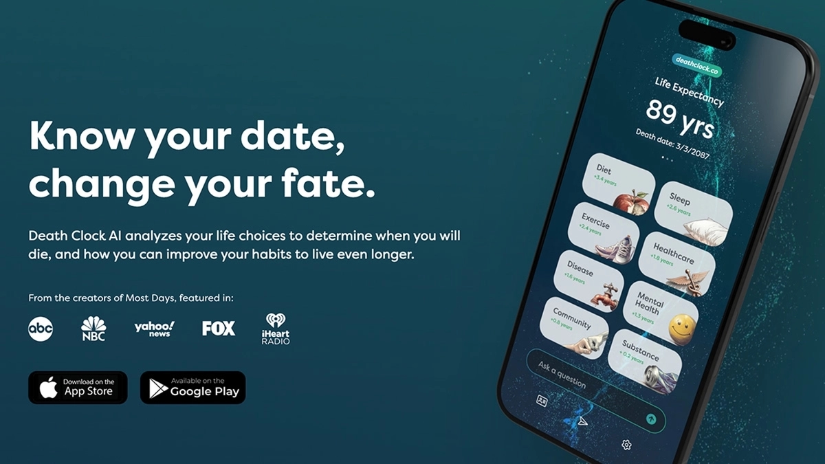 AI-powered ‘Death Clock’ app predicts lifespan and cause of death - News Karnataka