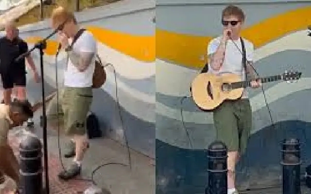 Bengaluru Cop Stops Ed Sheeran’s Street Performance, Sparks Online Debate - News Karnataka