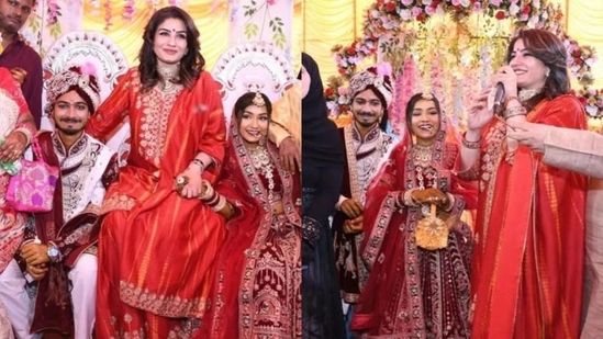 Raveena Tandon's Heartwarming Gesture at Mass Wedding Event Wins Social Media's Love - News Karnataka