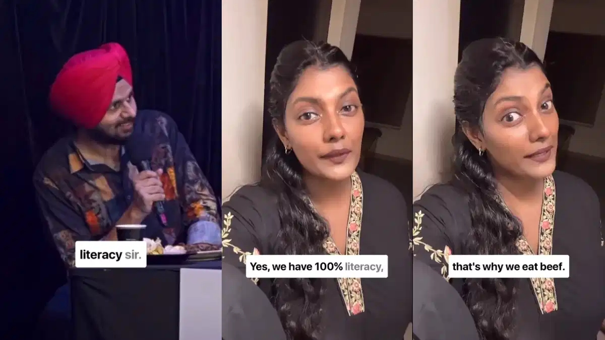 Woman reacts to joke against Kerala accent: says that's why we eat beef - News Karnataka