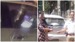 Bengaluru Woman Fined for Working on Laptop While Driving After Viral Video - News Karnataka