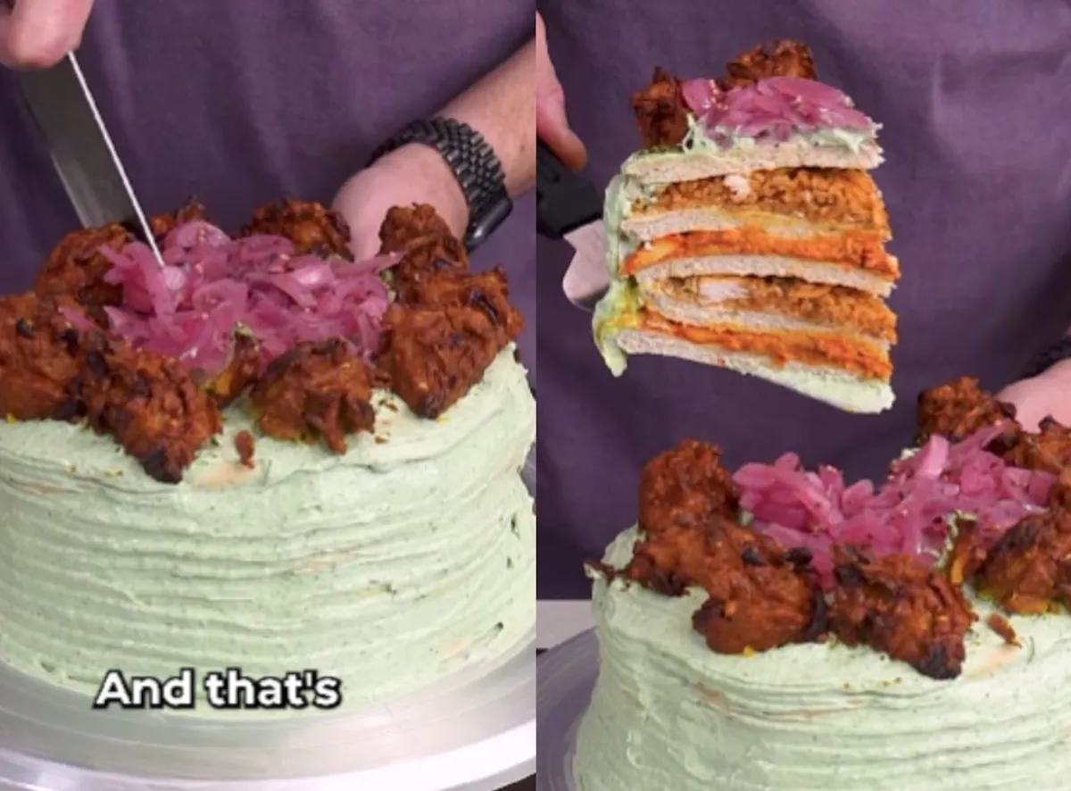 Chef's ‘Chicken Tikka Masala Cake' Sparks Debate After Going Viral - News Karnataka