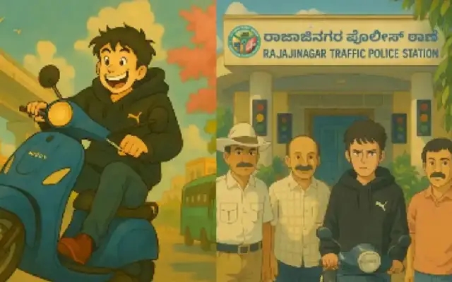 "Bengaluru Police Takes Creative Spin on Ghibli Trend to Curb Dangerous Stunts" - News Karnataka