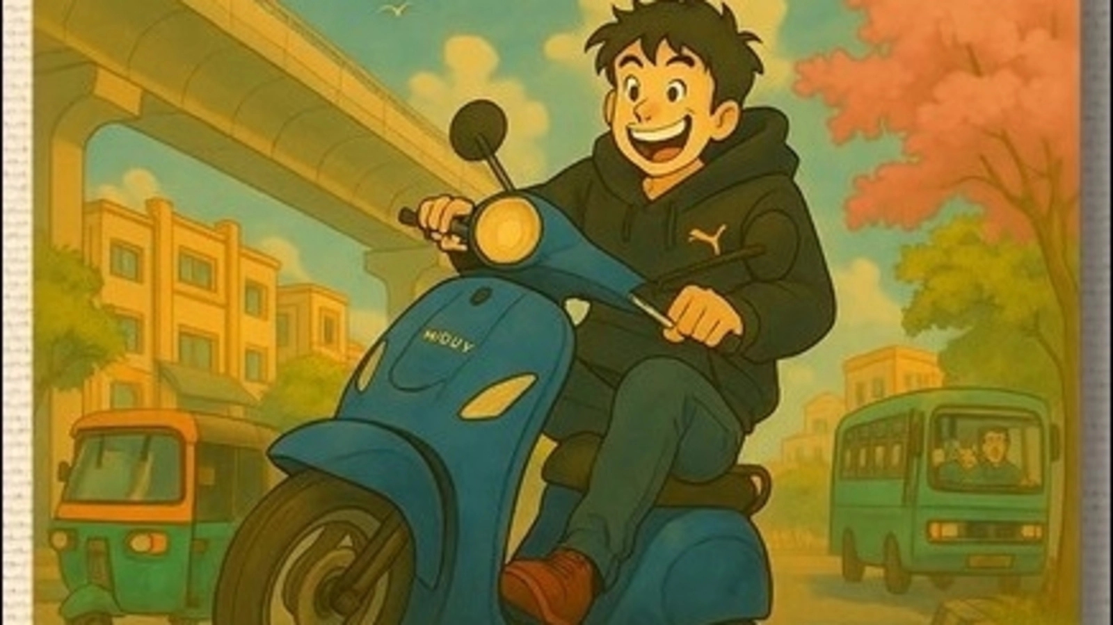 Bengaluru police paints wheelie crackdown in Ghibli hues - News Karnataka