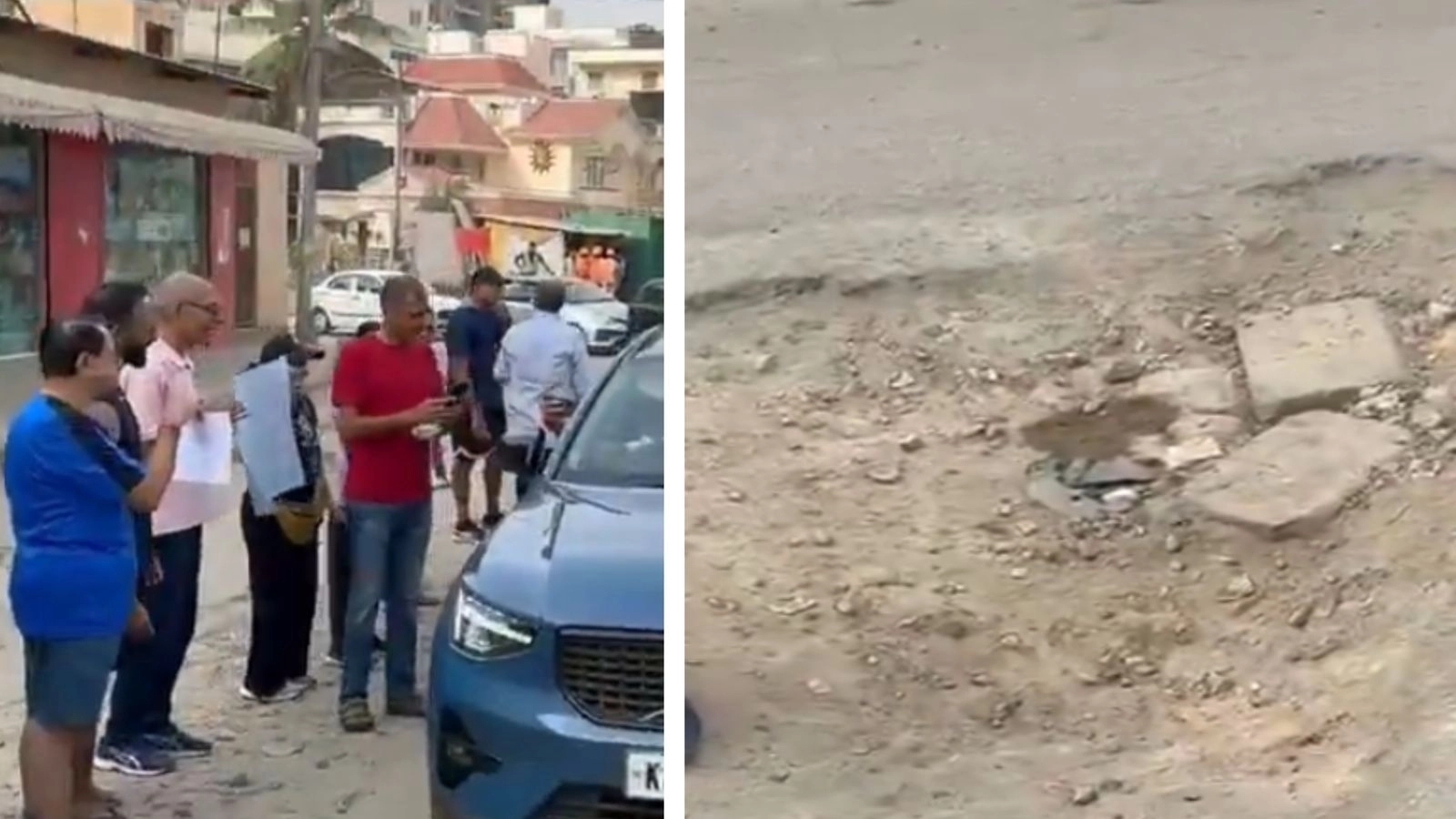 Bengaluru residents take to streets over crumbling roads, demand action - News Karnataka