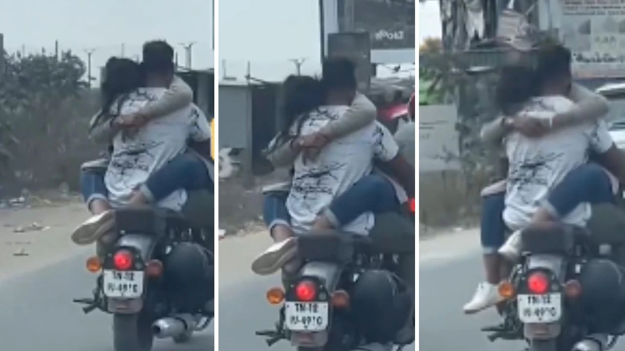 Biker arrested for riding with girlfriend on lap, says she was upset - News Karnataka