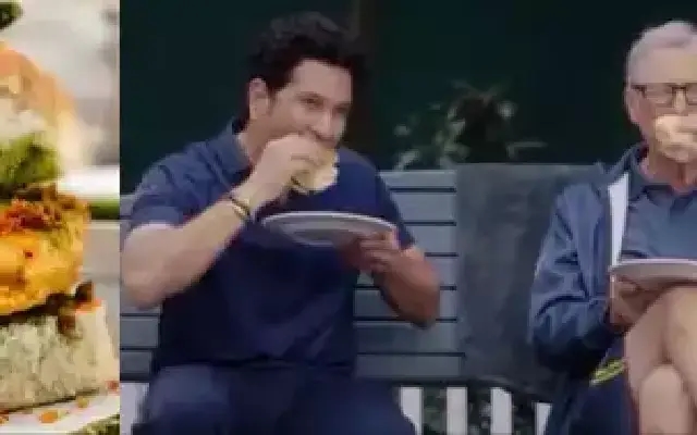 Bill Gates and Sachin Tendulkar enjoy vada pav - News Karnataka